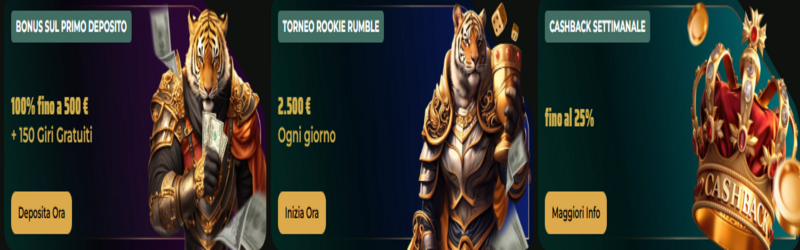 Bonus Casinò Senza Deposito Italia - RojasTyger